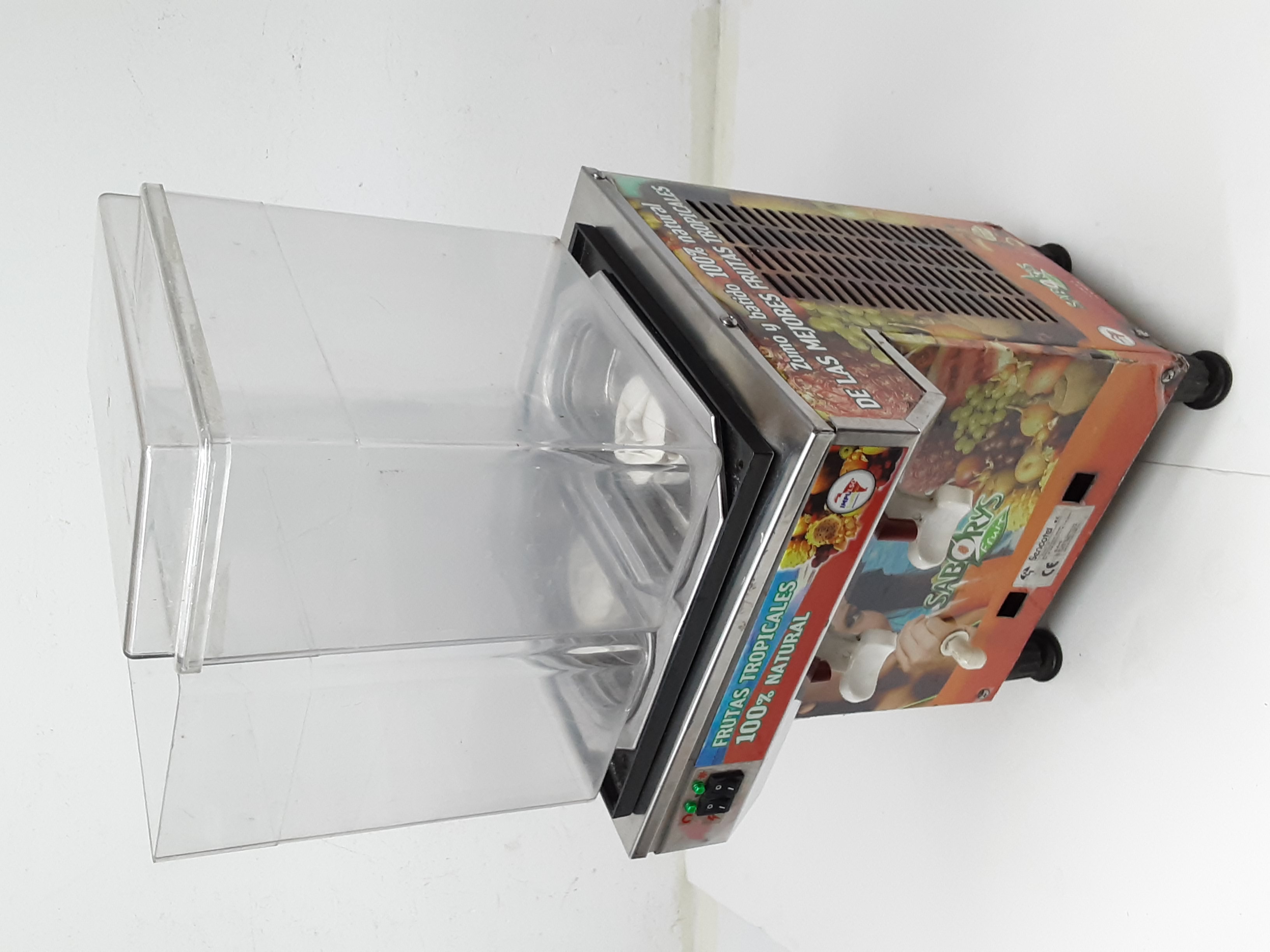 dispensador líquidos zumo doble sencotel met. plást. (falta 1 tapa) 68x29x30 1u